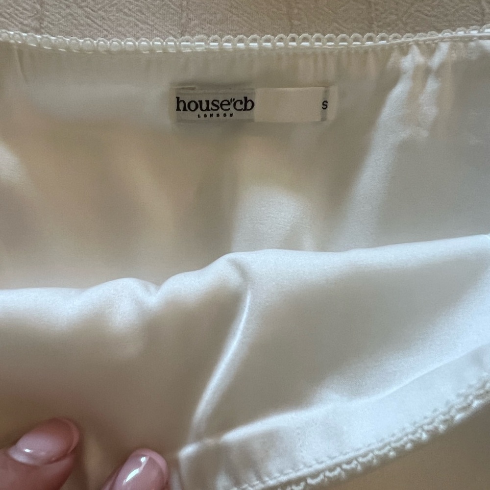 House of CB Sydel Bias Cut Satin Maxi Skirt - Picture 3 of 5